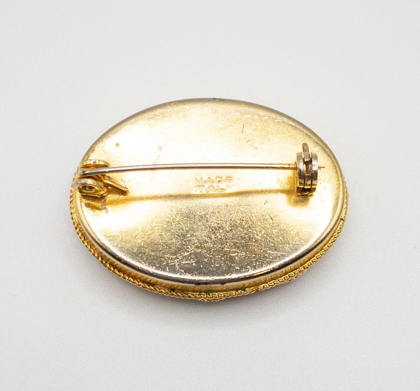 Beautiful Floral Italian Micro Mosaic Brooch