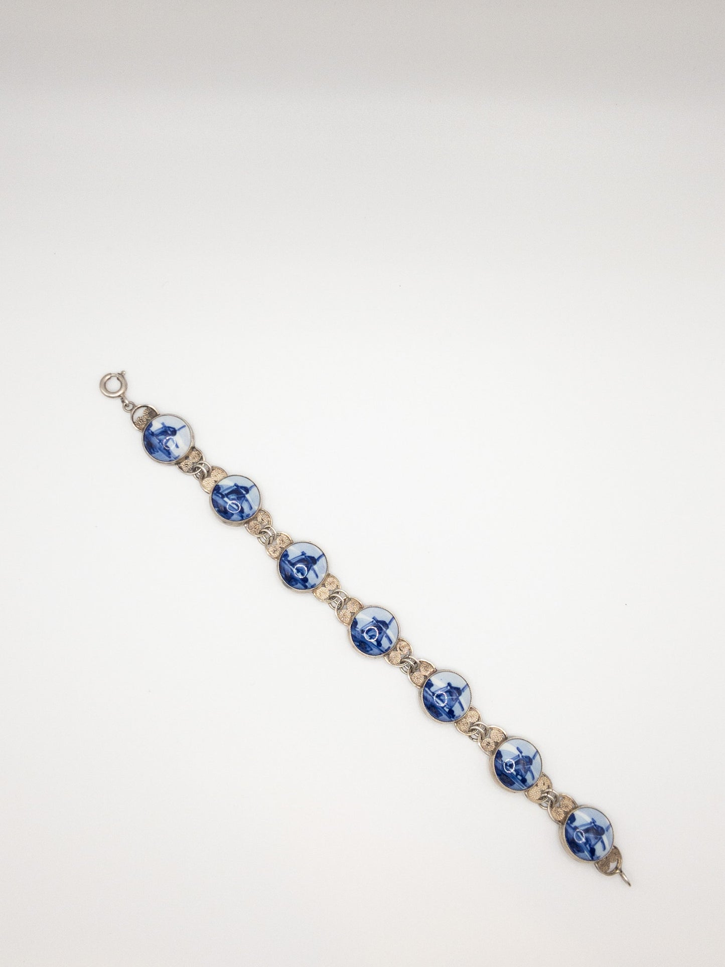 Vintage Porcelain Holland Delft Bracelet